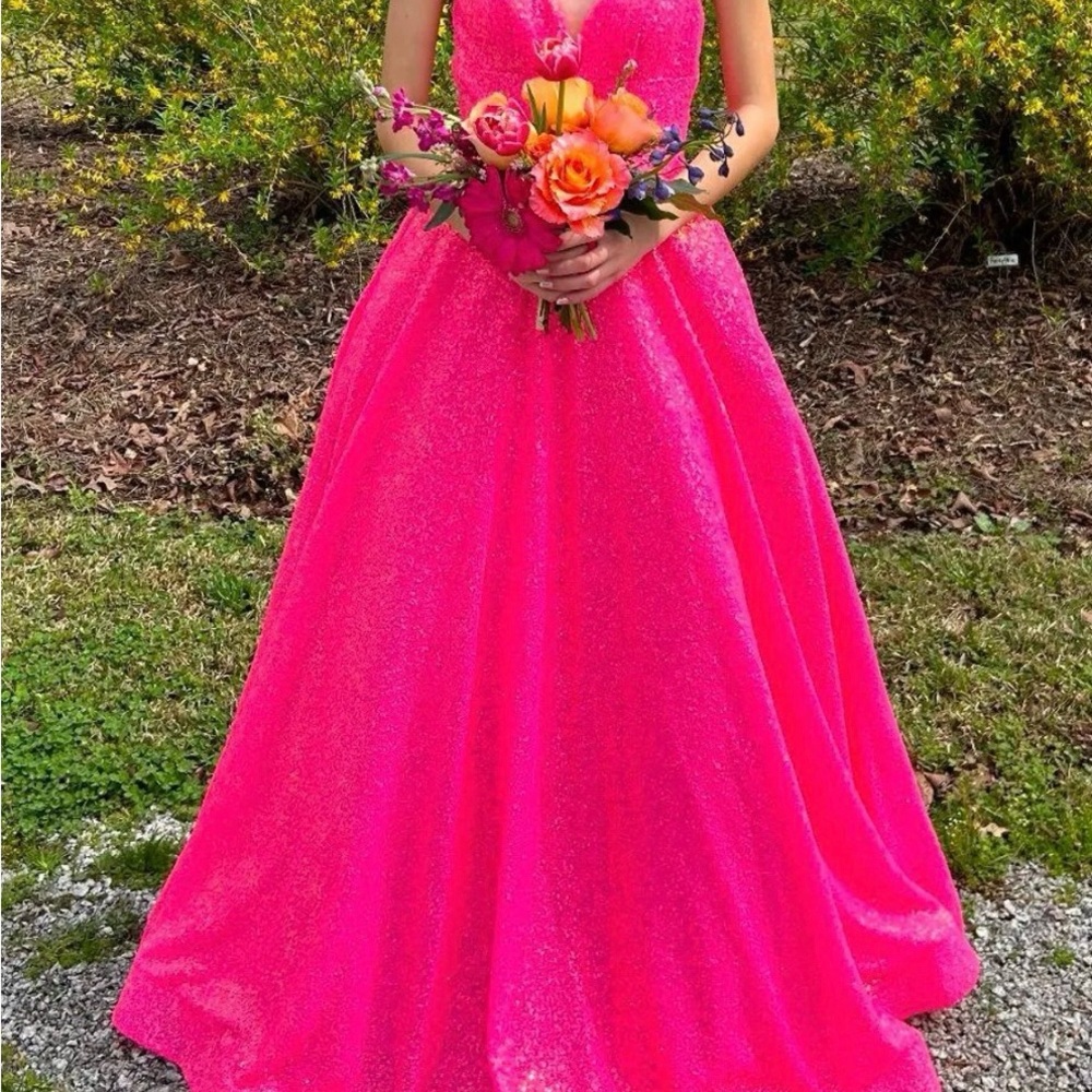 Elegant Pink Prom Dress